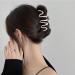 Elegant Metal Wave Hair Claw Clip - Frigid Style French Barrette for Thick Hair | Large Silver Hairpin for Women - Buy Online on GoSupps.com
