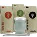 Mate Tea Set Organic 3 types of mate + double-walled stainless steel mate cup + bombilla + preparation instructions (green)