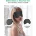 Silk Sleep Mask 2-Pack | 100% Natural Pure Silk Eye Masks with Adjustable Straps | Ultimate Light Blocking for Sleep & Travel | Beevine Black & Galaxy Gray - Buy Online on GoSupps.com