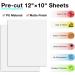 White HTV Heat Transfer Vinyl Bundle - 13 Pack 12 x 10 - Iron on Vinyl for T-Shirts - Ideal for Cricut, Silhouette Cameo, Heat Press - Buy Online on GoSupps.com