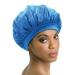 OUNONA Wide Band Satin HAT Cap Women Long Hair Care Cap Coconut Oil Treated Satin Sleep Hat (Blue)