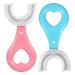 Mespirit 2Pcs Kids U-Shaped Toothbrush Food Grade Soft Silicone Brush Head  360  Oral Teeth Cleaning Design Suitable for Children aged2-6