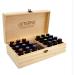 Wood Essential Oil Organizer - Aromatherapy Stand & Storage Box for 25 Fragrance Oils Jewelry & Treasures - 10.83x5.91x0.27 - Buy Online on GoSupps.com
