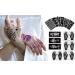Qullue Henna Tattoo Stencils Kit II - Self-Adhesive Hand Mold for Women, Girls, and Teens - DIY Body Art Stencils with Flowers and Motifs - Buy Online on GoSupps.com