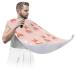 Lovely Dogs Beard Bib Apron Beard Bib Hair Catcher for Men Shaving and Trimming Non-Stick Waterproof Beard Cape Grooming Cloth with 2 Suction Cups Gifts for Men