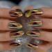 Punk Style Magic Gold Fake Nails - Long Metallic Mirror Almond Press On False Nails - Reusable DIY Nails Art Tips - iMABC L6301 - Buy Online on GoSupps.com