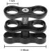 2 Pcs Black Aluminum Ball Clamp Mount for Diving Light Arms Tray System - Photography Camera Accessory - Buy Online on GoSupps.com