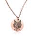 Memediy Personalized necklace with pet portrait with engraving personalized dog/pet/cat reminer gifts pet loss gifts for pet lovers Color: Rose Gold