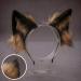 amangul Lovely Faux Wolf Ears Headband Realistic ry Animal Hair Hoop Anime Masquerade Cosplay Costume(White) - Buy Online on GoSupps.com