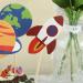 Pokinge 24 Pcs Creative Cupcake Topper Outer Space Cake Decoration Funny Spaceship Themed Party Supplies Cartoon Astronaut Rocket Planet for Children(24Pcs) - Buy Online on GoSupps.com
