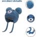 Cute Bear Kids Winter Hat with Ear Flaps | Chenille Knitted Warm Hat for Baby Girls Boys | Fleece Lined Earflap Cap | Toddler Cold Weather Beanie - Blue - Buy Online on GoSupps.com