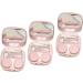 Magideal 3-Part Portable Pink Contact Lens Box Set - Mini Storage for R-Caps 7.1 x 7.1 x 2.5 cm | International Shipping Available - Buy Online on GoSupps.com