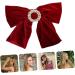 Beaupretty Big Hair Bow Women Bow Barrettes Big Bowknot Barrettes French Style Hair Accessories Bows Hair Accessories Ribbon Bows Hair Clips Hair Bow Clips bow velvet bow Horizontal clip - Buy Online on GoSupps.com
