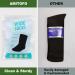 Diabetic Socks for Men & Women - Non-Binding Edema Crew Socks | Extra Wide Non-Slip Hospital Socks for Swollen Feet (3 Pairs Sizes 9-11 10-13 13-15) - Gray Large - Buy Online on GoSupps.com