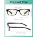 Eyekepper 5-Piece Classic Spring Hinge Reading Glasses Set | Sun Reading Glasses | Blue Light Blocking | 0.0 Diopters - International Shipping Available - Buy Online on GoSupps.com