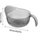 HMLTD Drain Basket - Multi-Purpose Bowl Strainer with Multi Fine Holes | Kitchen Utensils for Rice Tomatoes Soybeans Peppers Apples Grapes Gray - Buy Online on GoSupps.com