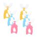 Minkissy 6st U-shaped toothbrush for children man toothbrush whole mouth toothbrush toothbrushes for children toothbrush cleaning brush children's toothbrush in U-shape manual