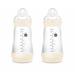 MAM EASY Start Anti-Kolik bottle A139 patented colic with a suction cup made of silicone ultraich for babies from 2 months 2 pieces self-sterilized for 3 minutes 260 microphone liliter neutral (1 Pack)