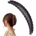 Banana Clip Women Hair Claw with Tail Barrettes Hair Accessories | Endurable Vintage Clincher Combs Clamp Grip Ponytail Banana Clip for Women and Girls Black - Buy Online on GoSupps.com