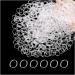 Willight 1100 pieces mini hair tie elastic hair tie hair tie transparent small mini transparent hair tie for children hair braids small dreadlocks and more