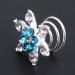 Yantu 10pcs Clear Blue Crystal Swirl Hair Twists Coils - Hair Pin Clip Accessories - Buy Online on GoSupps.com