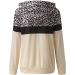 Bigfanshu Woman Plus Size Tops Casual Long Sleeve Hooded Printed Leopard Top Blouse Sweatshirt Sweater Beige - Buy Online on GoSupps.com