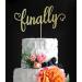 zxyxka Gold Glitter Finally Cake Topper - Wedding Anniversary Cake Decoration Engagement Decoration Future Mr and Mrs Cute Bridal Shower/Bachelorette Party Supplies - Buy Online on GoSupps.com