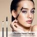 12 Pieces Eyebrow Brush Duo Eyebrow Brush and Spoolie Black Brow Tint Brush Fiber Angled Eyebrow Brush for Tinting Angled Eyebrow - Buy Online on GoSupps.com