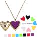 Elegant Aromatherapy Necklace Set - Essential Oil Heart Locket with Refill Pads | Unique Jewelry for Wellness - Buy Online on GoSupps.com