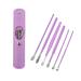 6 Pcs Ear Pick Earwax Removal Kit Ear Scoop Picking Tool with Leather Storage Case Multifunctional Ear Curette Sets for Ear Cleaning and Care