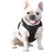 Phoepet Reflective Adjustable Dog Harness - Anti-Educational Training Handle ID Card 2 Metal Hooks XS Size Black - Ideal for International Shipping - Buy Online on GoSupps.com