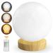 3D Printed Moon Desk Lamp, 10000 LUX Mood Light Therapy Lamp with Remote Control for Office, Sunlight Lamps with 4 Brightness, Timer and 3 Color Temperatures for Bedside(Wood Base) Base-wood