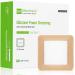 Silicone Foam Dressing with Gentle Border 4''x4'' 20 Pack for Bed Sore Leg Ulcer High Absorbency Large Waterproof Silicone Wound Bandage 4''x4'' (20 Packs)