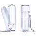 Pettom dog water bottle 420 ml portable foldable pet water bottle dog drinking bottle for on the go training travel and hiking - leak -proof & safe white