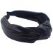 Topkids Accessories Leather-style Knot Alice Bands Adult Women Hair Accessories for Women Hair Bands for Women Thick Headband Womens Headbands Head Bands Adult Women Wide Headbands (Black)