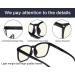 Shop Blueless Computer Reading Glasses for Women - Blue Light Blocking Square Frame - Clear Lens - Stylish & Comfortable - International Shipping Available - Buy Online on GoSupps.com