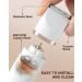 Bikini Trimmer Pubic Hair Trimmer for Women Legs Bikini Line Armpit Rechargeable Electric Shaver for Women Hair Removal with Snap-in Ceramic Blades IP7X Waterproof White - Buy Online on GoSupps.com