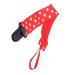 Pacifier holder universal holder leash non-toxic safe foldable for on the go (red dots)