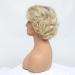 Bestung 613 Blonde Short Curly Wavy Wig with Bangs for Middle-Aged Women - Premium Synthetic Fashion Hair (Pack of 1) - Buy Online on GoSupps.com
