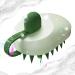Hair massage device - waterproof slide -resistant shampoo scrubber made of silicone for the scalp - colorful scalp massager for everyday life when traveling hair brush for men and women for Rosixehird green