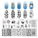 WOKOTO 6Pcs Pets Nail Stamping Plates - Cute Cartoon Animals Nail Stamping Kit for Nail Art Design - Nail Stencils for Cat and Dog Lovers - Buy Online on GoSupps.com