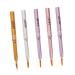 FRCOLOR Makeup retractable lip brush makeup lipstick lip scrub brush lipstick applicator brush lip gloss wands retractable lip scrubber lip gloss brush Metal shadow brush double Lipstick 11.5x0.8cm Assorted Color