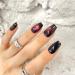 Redykat 30PCS Handmade Glossy Short Coffin Press On Nails - Cat Eye Magnetic Acrylic False Nails | Salon Quality Nail Art (Chase the Moon - Buy Online on GoSupps.com
