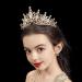Kamirola Baroque Queen Crown Rhinestone Bridal Tiara - Gold Crystal Headband for Wedding, Prom, Pageant, Birthday, Halloween - Buy Online on GoSupps.com