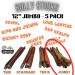 Bully Sticks - Low Odour - **12" Jumbo - 5 Pack Minimum** - Premium Single Ingredient Dog Chew - 100% Beef - All Natural/Organic - Dental Care - Rawhide Free - Buy Online on GoSupps.com