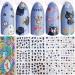 Cartoon Water Slide Nail Art Decals - 4 Sheets Cute Nail Decals Stickers - Buy Online on GoSupps.com