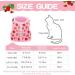 BINGPET Cat Harness with Leash Escape Proof - Fashionable Mesh Cat Dog Walking Harness Leads Adjustable for Kitties Puppies Large Animals Strawberry Large - Buy Online on GoSupps.com