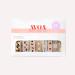 Avoa Beauty Nail Film - Mid Century Magic | Brown Beige White Gold Geometric Nail Art Wraps | 16 Self-Adhesive Long-Lasting Designs for Stunning Nails - Buy Online on GoSupps.com