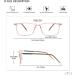 Gaoye Blue Light Blocking Glasses  Square Computer Gaming Eye-glasses Anti UV Lens Fashion Fake Frames Men Women Clear Brown Frame - Buy Online on GoSupps.com