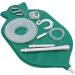 Enema Bag Kit for Colon Cleansing | Platinum Cured Silicone Hose - 2 Quart Green - Buy Online on GoSupps.com